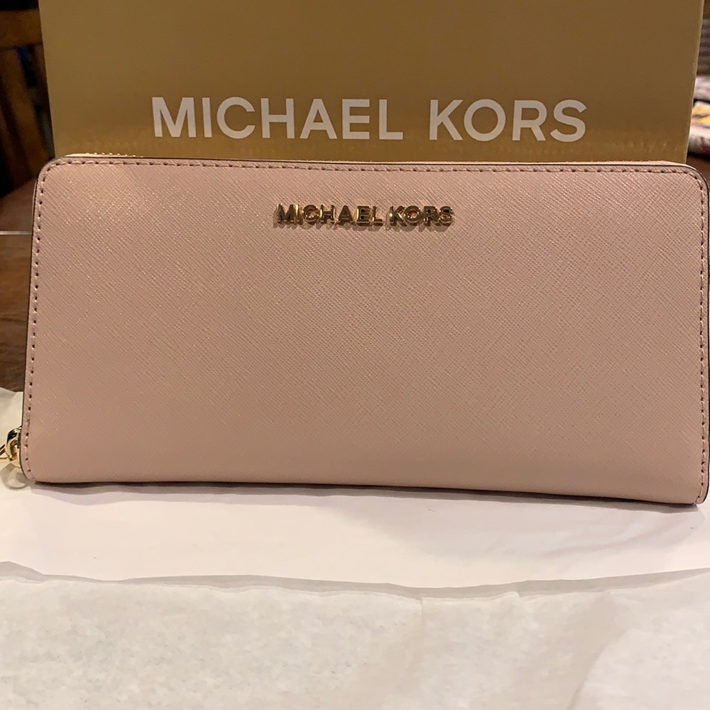 NWT-Pastel pink Michael Kors wallet